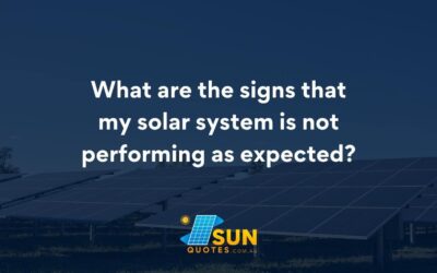 What are the signs that my solar system is not performing as expected?