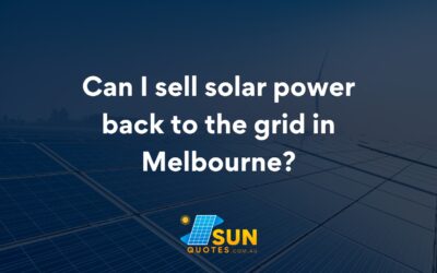 Can I sell solar power back to the grid in Melbourne?