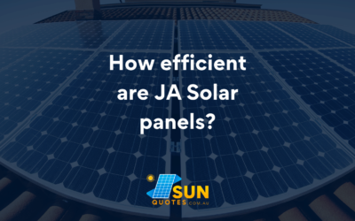 How efficient are JA Solar panels?