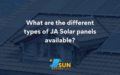 What are the different types of JA Solar panels available?