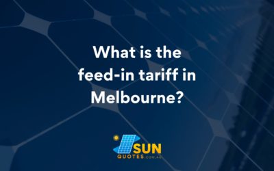 What is the feed-in tariff in Melbourne?