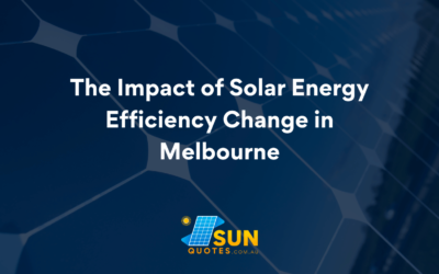 The Impact of Solar Energy Efficiency Change in Melbourne
